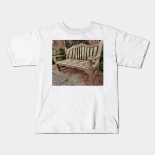 A wooden Bench Kids T-Shirt